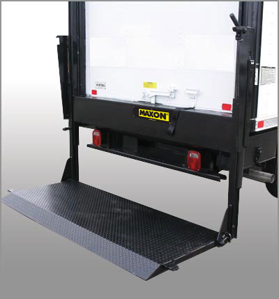 Maxon liftgates for box trucks at oklahoma upfitters